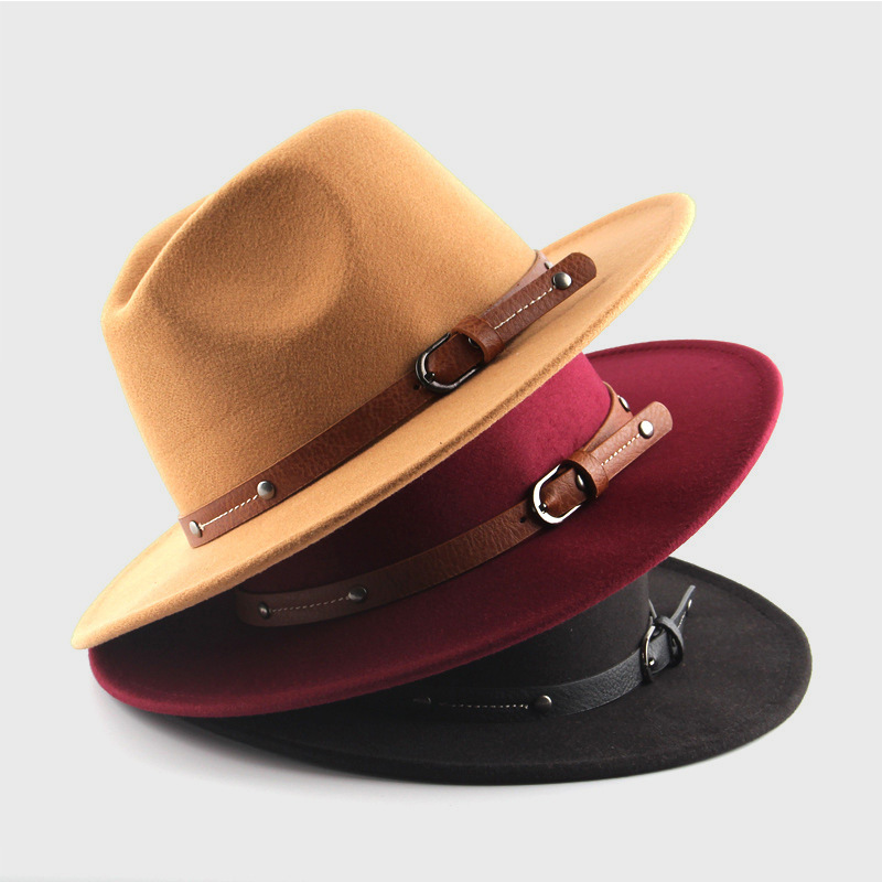 Fedora Hat Wool - Шерстяная шляпа-федора для женщин и мужчин,