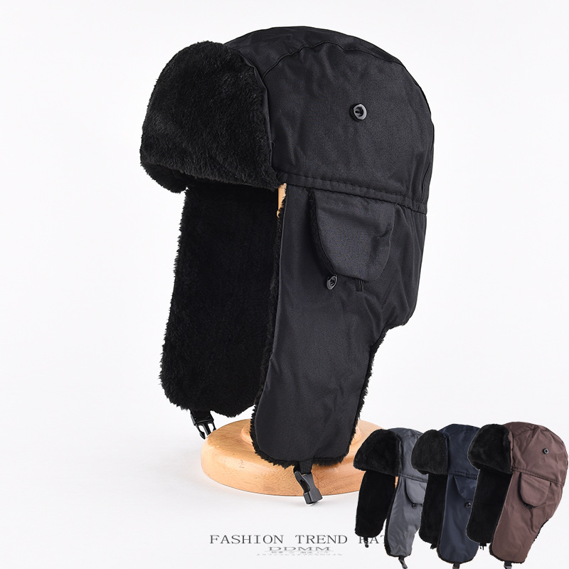 Trapper Hat Ear Flap - 1 шт. Мужская зимняя теплая ушанка-траппер