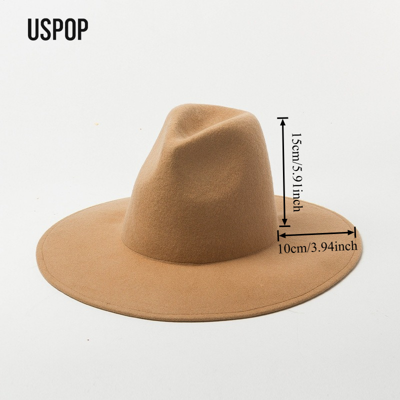 USPOP осенне-зимняя модная одн – обзор и цена Fedora Hat Wool
