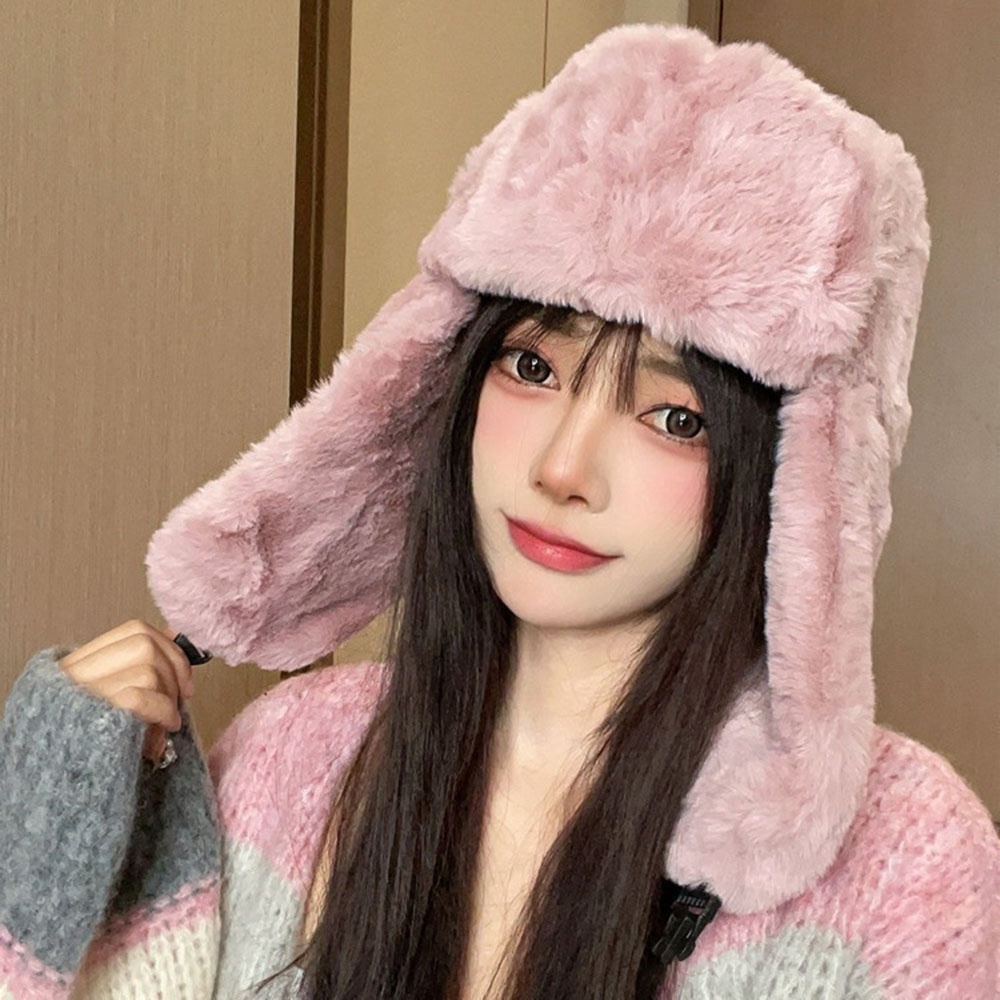 Унисекс, толстая плюшевая шапк – обзор и цена Trapper Hat Ear Flap