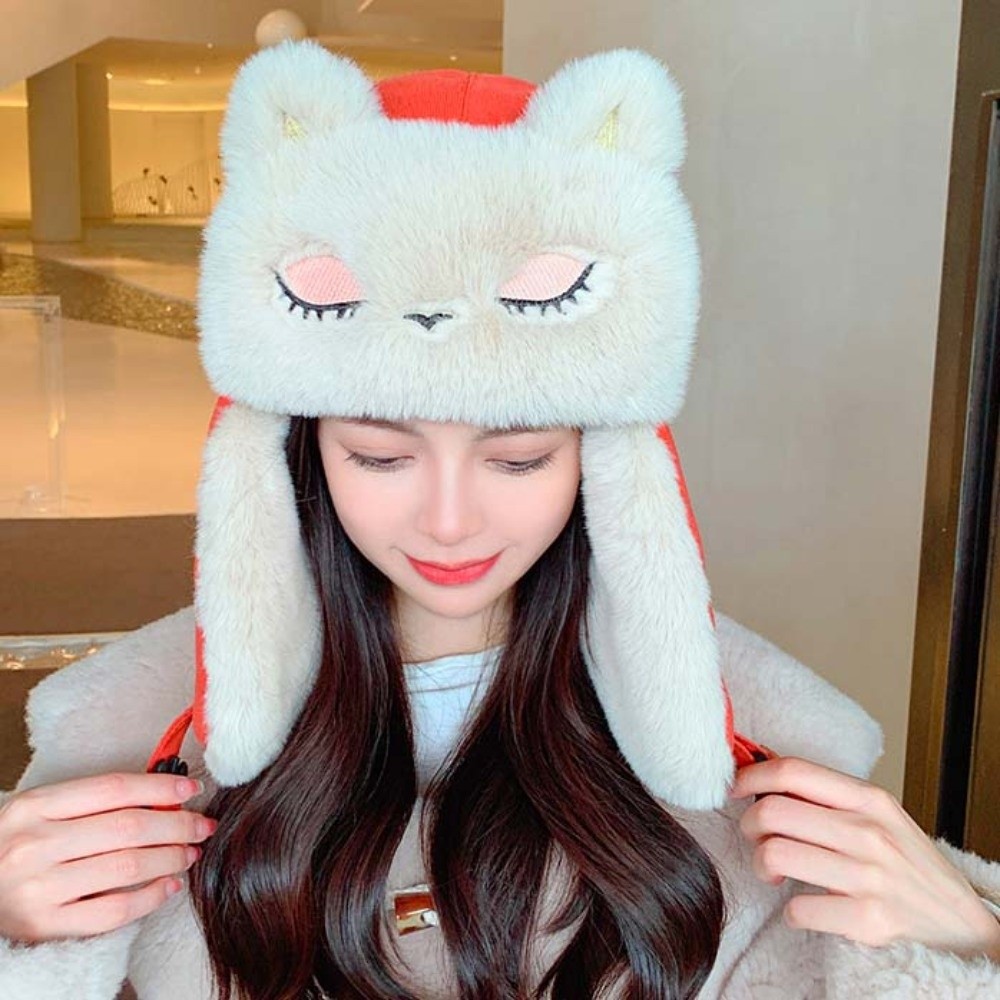 Утепленная милая шапка-траппер – обзор и цена Trapper Hat Ear Flap