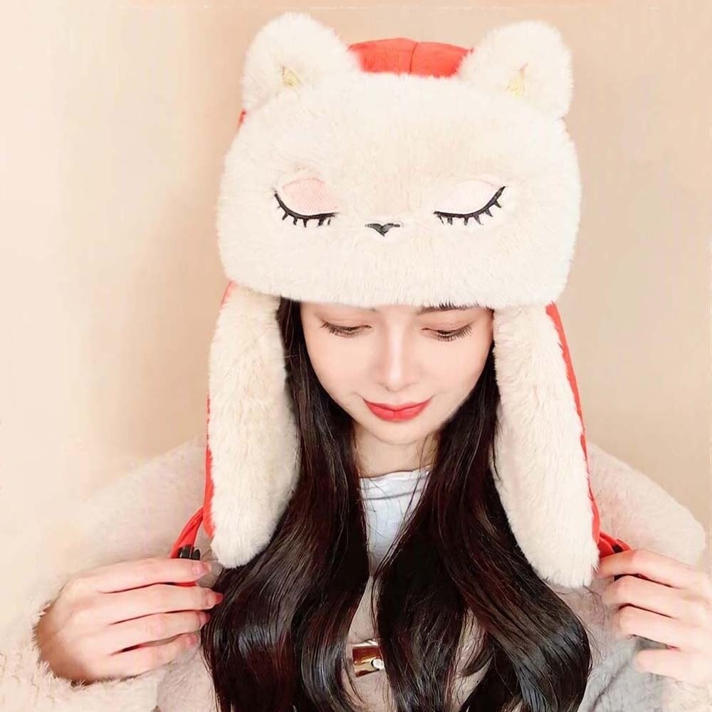 Утепленная милая шапка-траппер – обзор и цена Trapper Hat Ear Flap