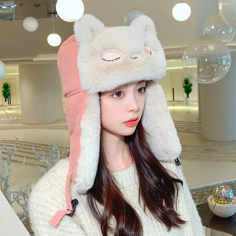 Утепленная милая шапка-траппер – обзор и цена Trapper Hat Ear Flap
