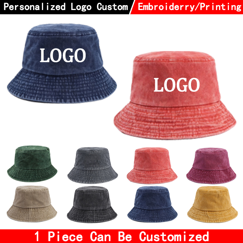 Джинсовая панама с индивидуаль – обзор и цена Bucket Hat Cotton