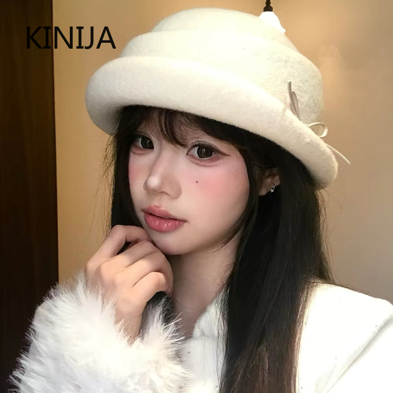 Шерстяной берет в стиле Хепбер – обзор и цена Fedora Hat Wool
